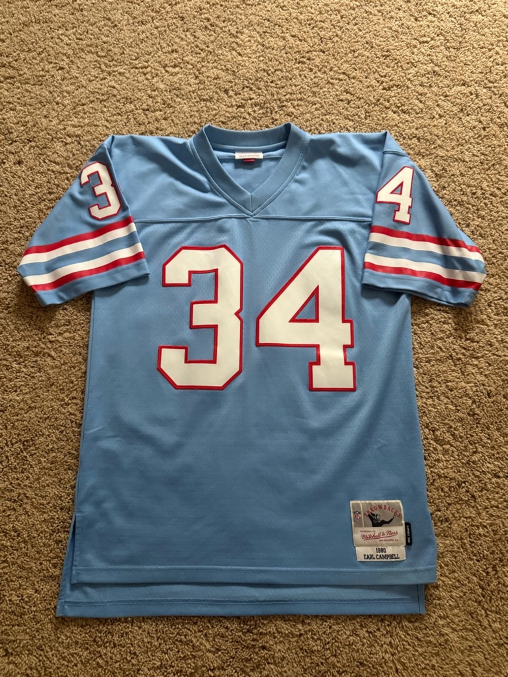 Houston Oilers Earl Campbell Mitchell & Ness Legacy Jersey